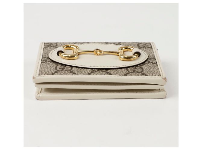 Gucci Tarjetero Horsebit Blanco - vista 5