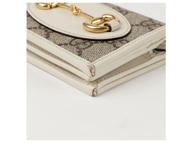 Gucci Tarjetero Horsebit Blanco - vista 6
