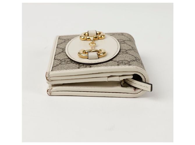 Gucci Tarjetero Horsebit Blanco - vista 7