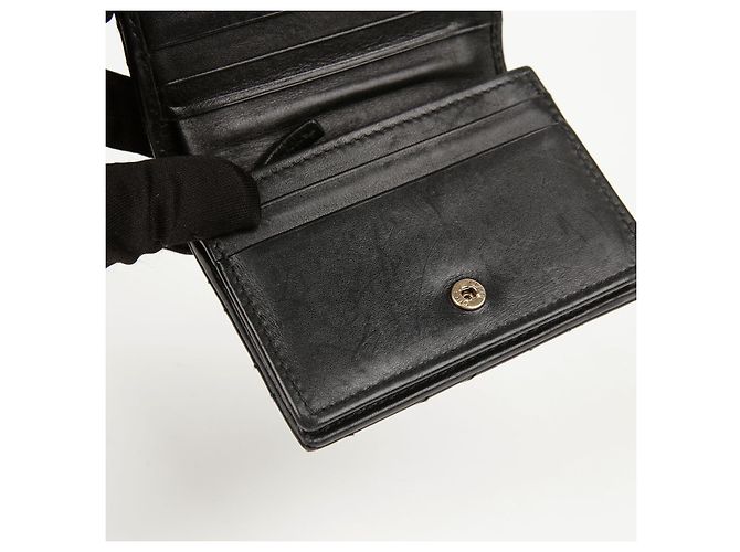 Gucci Schwarze matelassierte Leder GG Marmont Kartenetui - Ansicht 13