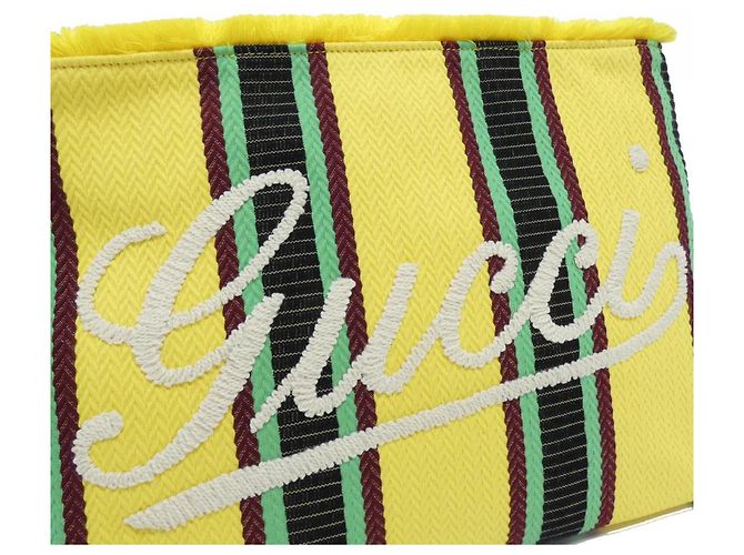 Borsa Gucci 822870 FAEF8 Multicolore Giallo - vista 4