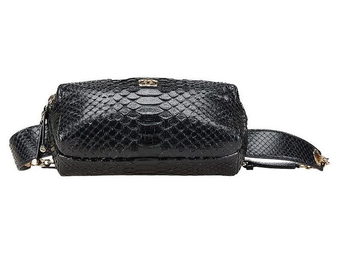 Timeless Chanel Coco Mark Leder Bauchtasche Schwarz - Ansicht 3