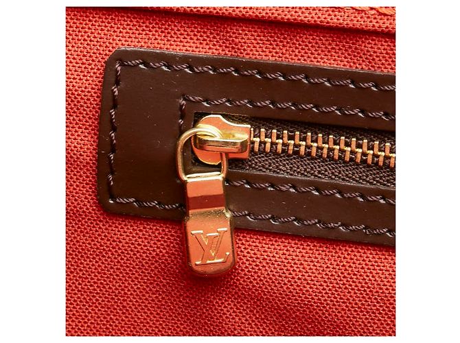 Borsa Boston Damier Greenwich PM Louis Vuitton N41165 Marrone - vista 7