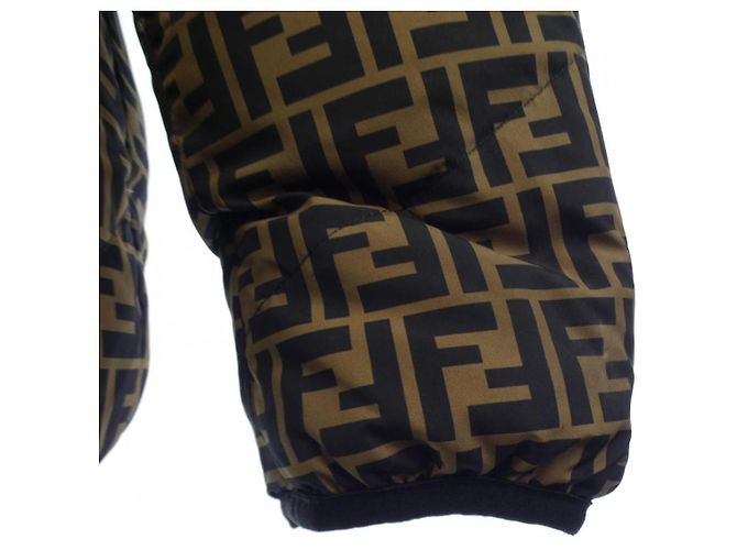 Chaqueta de Plumas Fendi FAA634 A8J6 Negro Caqui - vista 7