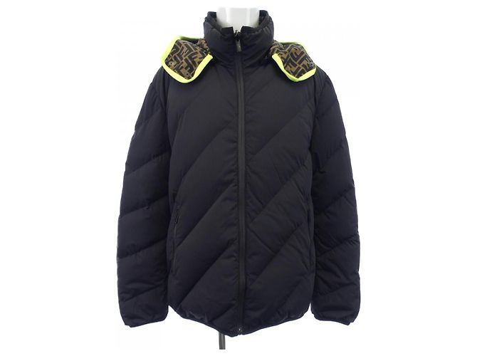 Chaqueta de Plumas Fendi FAA634 A8J6 Negro Caqui - vista 8