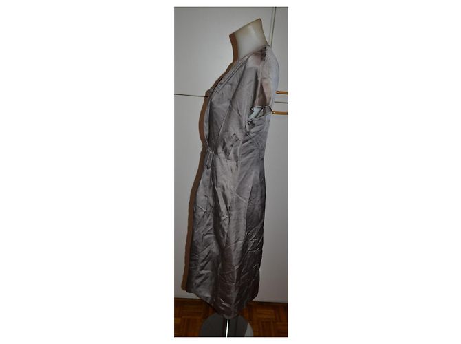 Marni Kleid grau aus Acetat Größe 38 - Ansicht 3