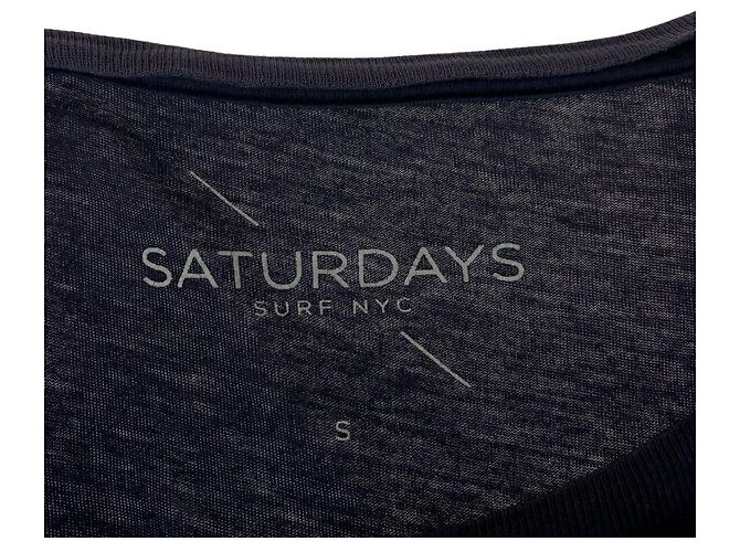 Autre Marque Camiseta de algodón Saturdays Surf NYC Azul - vista 3