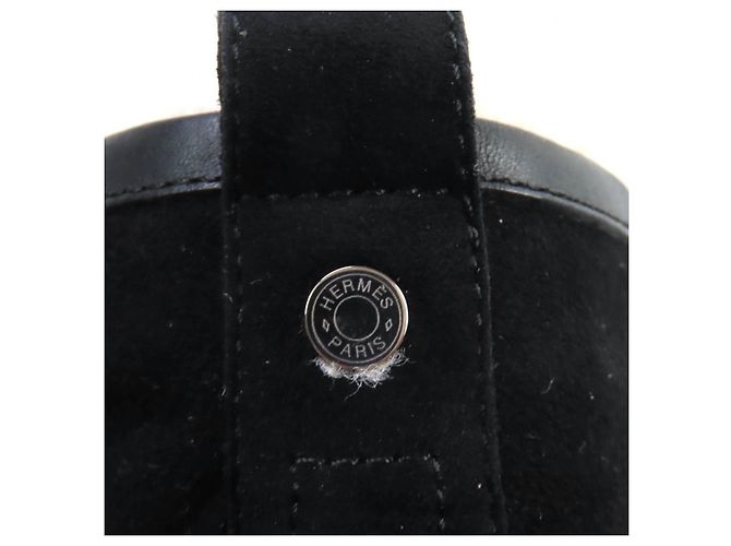 Baskets montantes en daim JIMMY d'Hermès Noir - vue 10