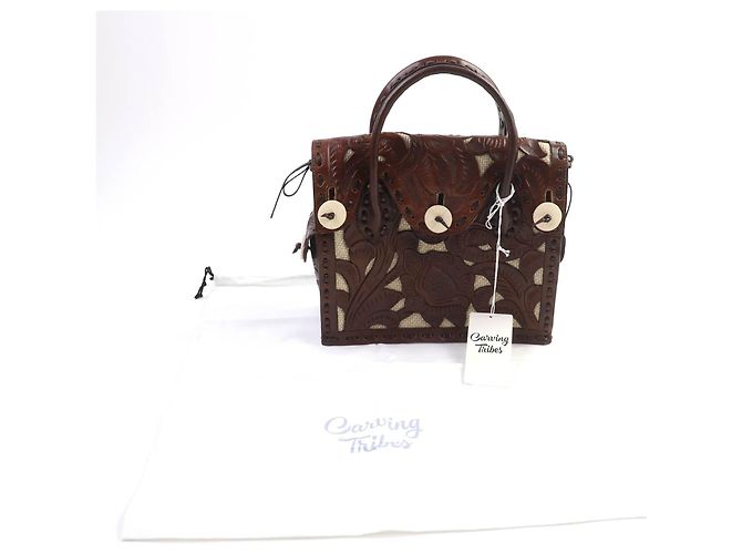 Autre Marque Borsa Maestra S Cutwork GRACE CONTINENTAL Marrone Marrone scuro - vista 2