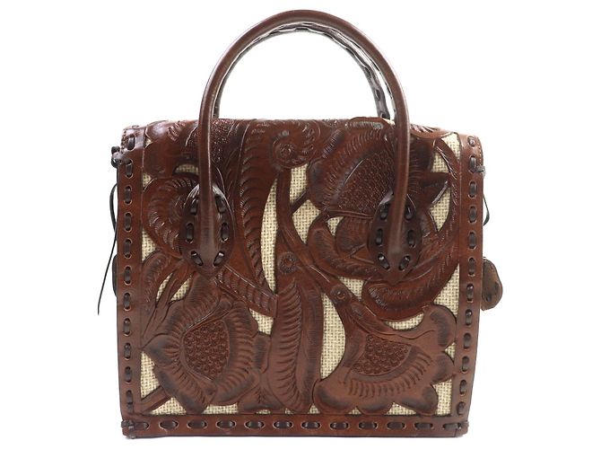 Autre Marque Borsa Maestra S Cutwork GRACE CONTINENTAL Marrone Marrone scuro - vista 3