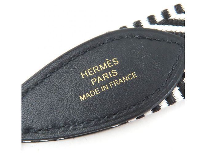 Cinghia a Spalla Caval Togo di Hermès Nero - vista 8