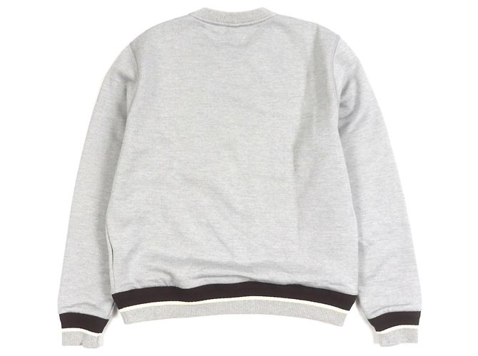 Autre Marque Suéter de algodón con logo de la universidad Berluti Castaño Gris - vista 3
