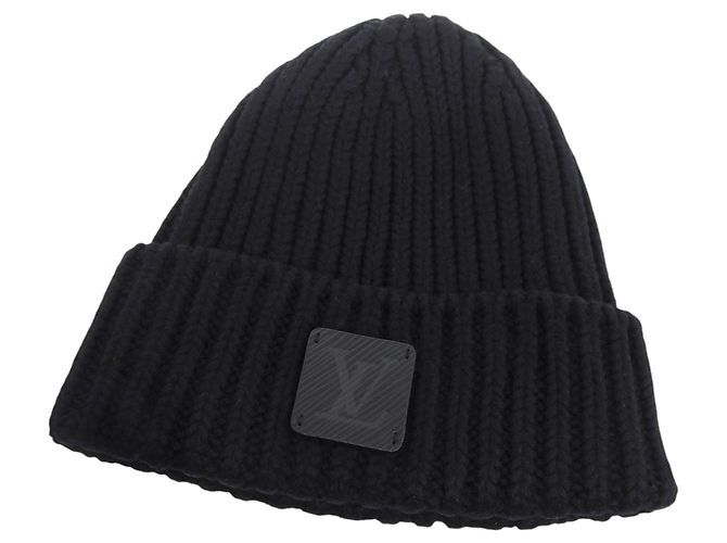 Beanie in pelle Epi Louis Vuitton Nero - vista 2