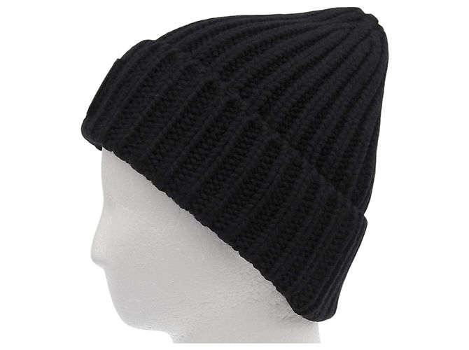 Beanie in pelle Epi Louis Vuitton Nero - vista 3