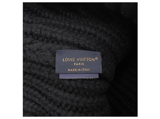 Beanie in pelle Epi Louis Vuitton Nero - vista 7