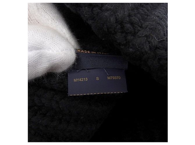 Beanie in pelle Epi Louis Vuitton Nero - vista 8