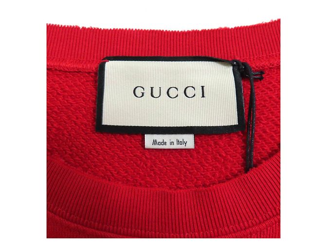Gucci Web line sweatshirt with tweed accents Sweatshirt Red - view 5