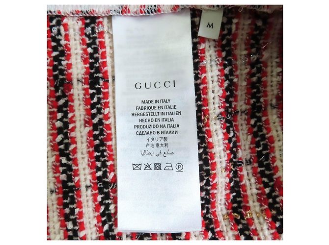 Gucci Web line sweatshirt with tweed accents Sweatshirt Red - view 6