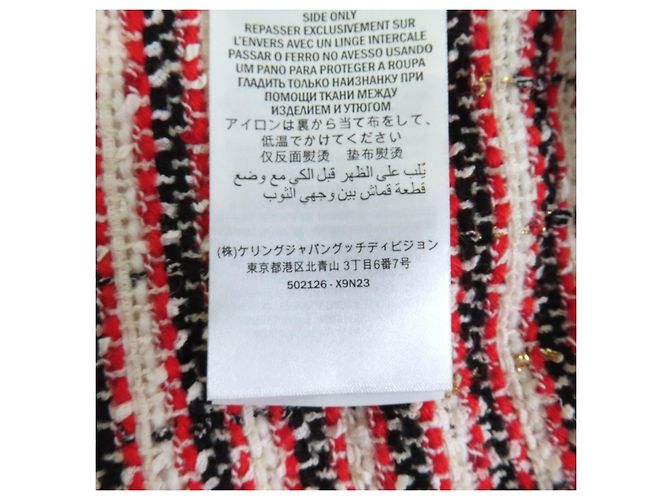 Gucci Web line sweatshirt with tweed accents Sweatshirt Red - view 7