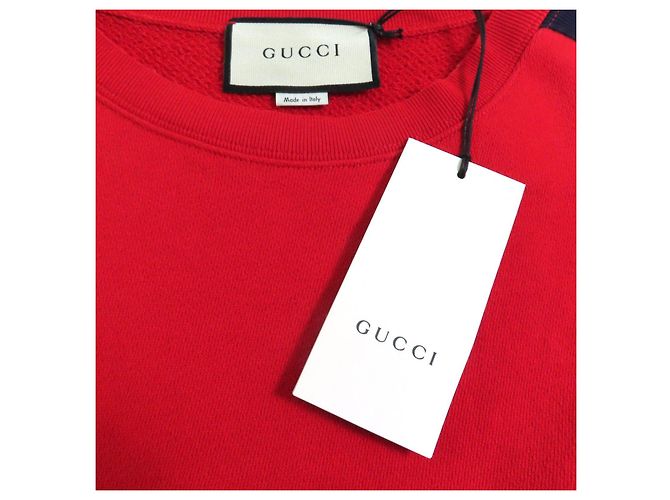 Gucci Web line sweatshirt with tweed accents Sweatshirt Red - view 8