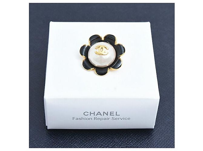 Timeless Spilla Fiore Marchio Coco Chanel Nero - vista 10