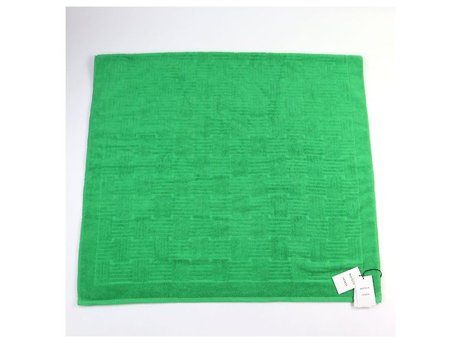 Serviette de Plage en Coton Bottega Veneta 651118 Vert - vue 3