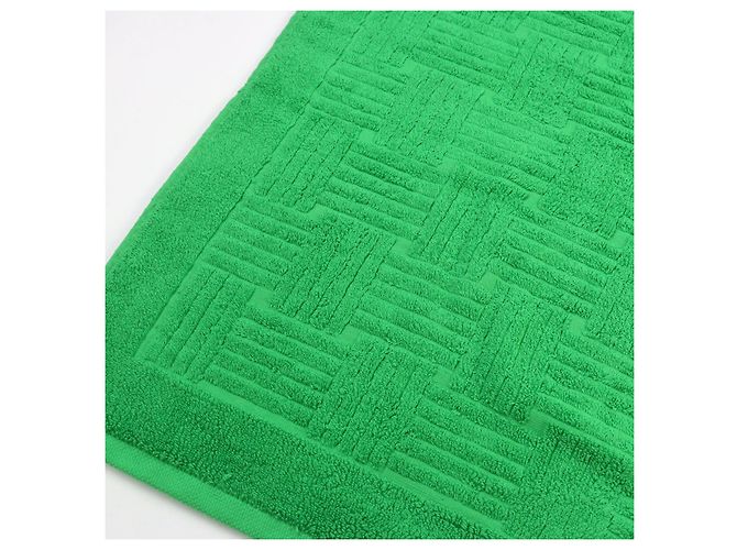 Serviette de Plage en Coton Bottega Veneta 651118 Vert - vue 5