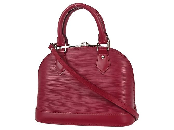 Borsa Alma Louis Vuitton in pelle Epi BB Rosa - vista 2