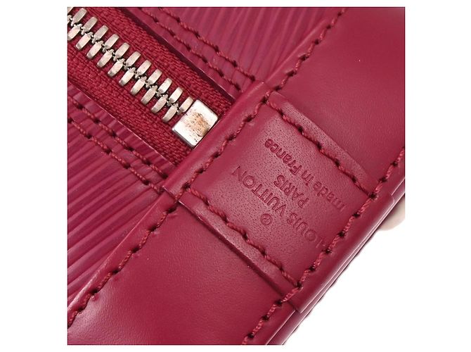 Borsa Alma Louis Vuitton in pelle Epi BB Rosa - vista 4