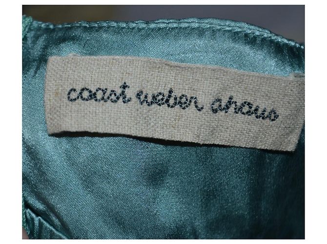 Vestido midi de seda Coast Weber Ahaus Multicor - vista 4