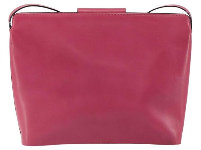 Borsa a Spalla Gancini in Pelle Salvatore Ferragamo Rosa - vista 2