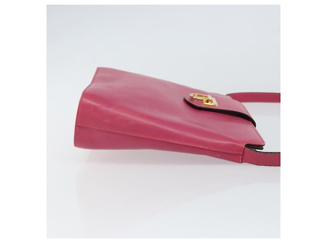 Borsa a Spalla Gancini in Pelle Salvatore Ferragamo Rosa - vista 3