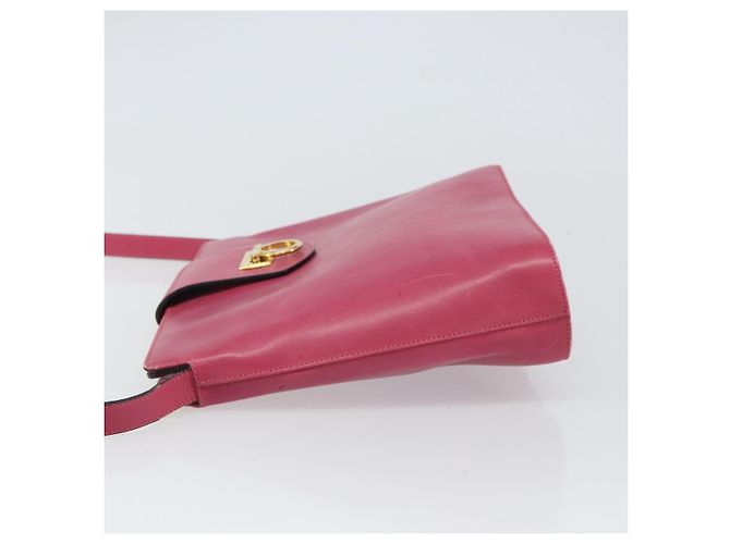 Borsa a Spalla Gancini in Pelle Salvatore Ferragamo Rosa - vista 4
