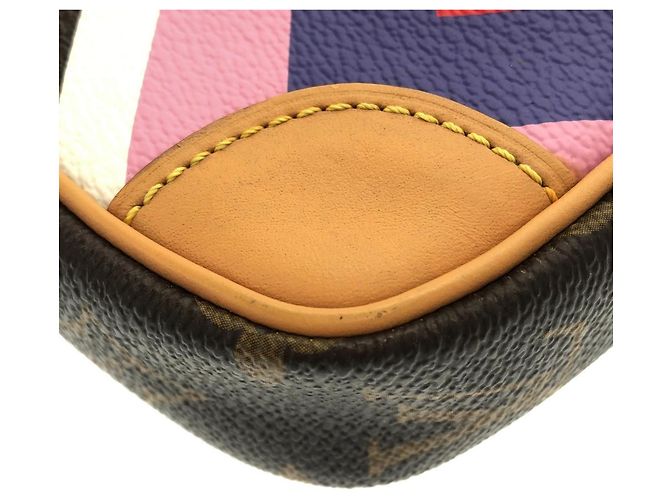 Borsa a Spalla Louis Vuitton Game On Monogram Panam Set Marrone - vista 3