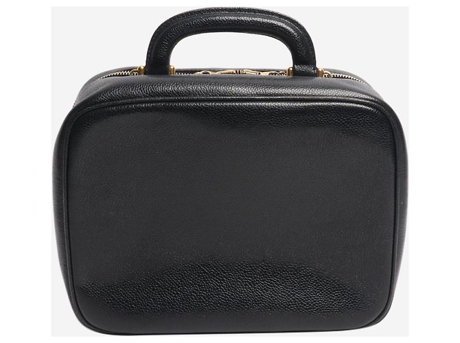 Chanel Borsa Vanity in caviar nero vintage 1996 - vista 4
