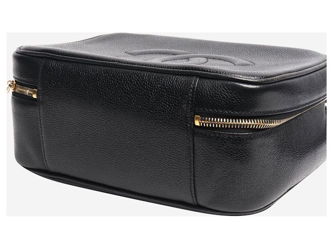 Chanel Borsa Vanity in caviar nero vintage 1996 - vista 9