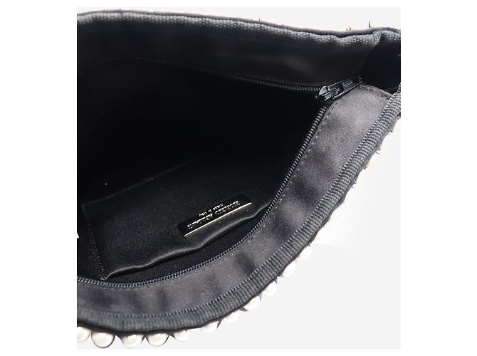 Giorgio Armani Clutch vintage in perline bianco e nero degli anni '90 - vista 4