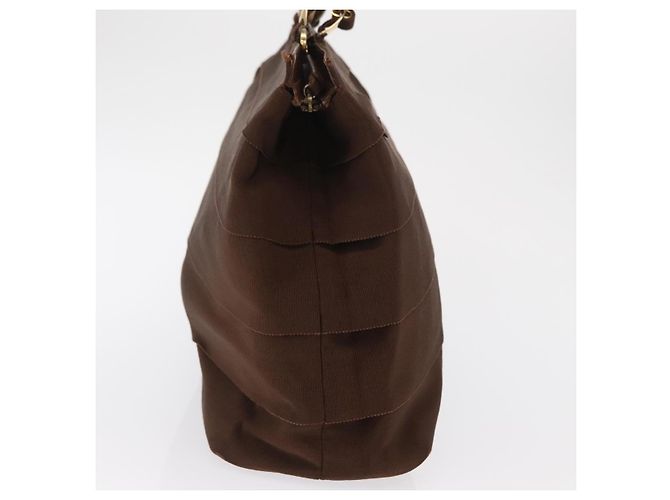 Borsa Vala in tela Salvatore Ferragamo Marrone - vista 4