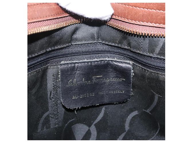Borsa Vala in tela Salvatore Ferragamo Marrone - vista 6