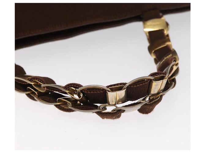 Borsa Vala in tela Salvatore Ferragamo Marrone - vista 7
