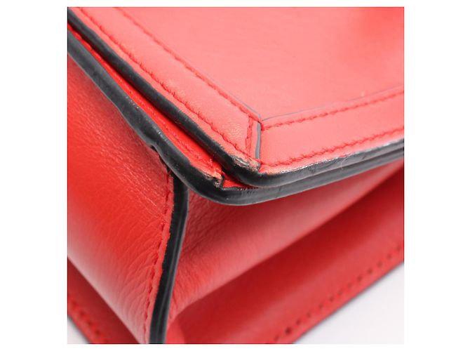 Borsa a spalla in pelle rossa Loewe Barcellona Rosso - vista 10