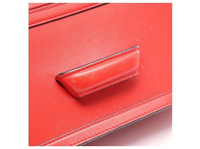 Borsa a spalla in pelle rossa Loewe Barcellona Rosso - vista 7