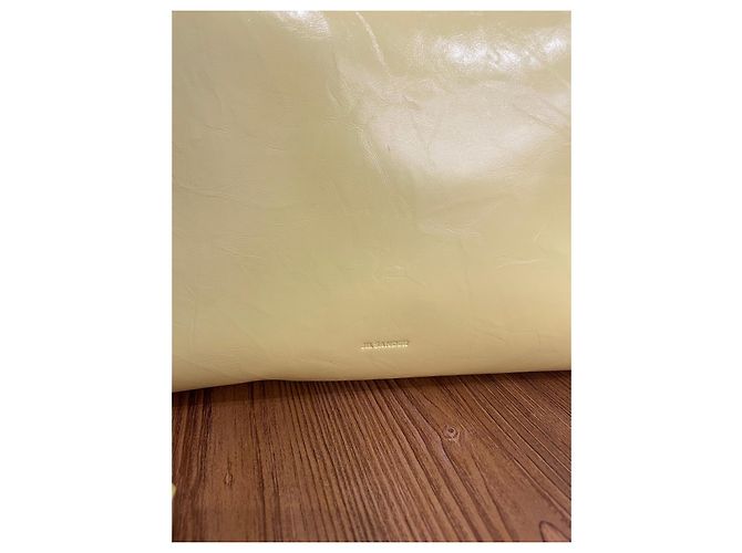 Borsa a spalla in pelle gialla Jil Sander Giallo - vista 2