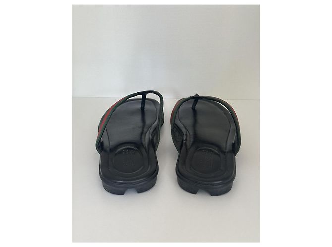 Infradito Gucci Web Trimm Nere Nero - vista 4