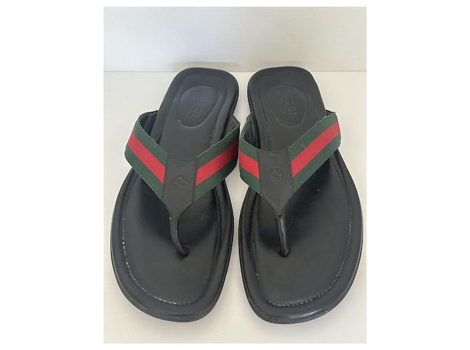 Infradito Gucci Web Trimm Nere Nero - vista 7