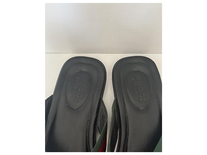 Infradito Gucci Web Trimm Nere Nero - vista 9