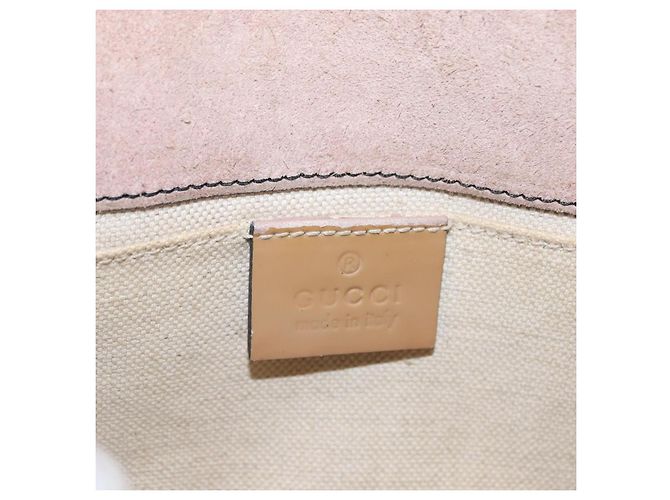 Gucci Emily Chain Flap Patent Small Beige - vista 6