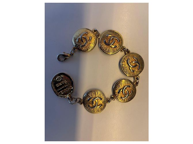 Cambon Bracciale CHANEL / placcato / Oro / 6 Marchio Coco / Vintage Dorato D'oro - vista 2