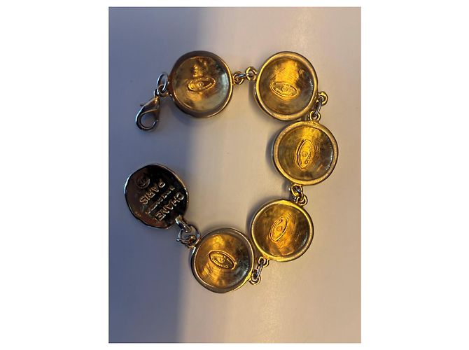 Cambon Bracciale CHANEL / placcato / Oro / 6 Marchio Coco / Vintage Dorato D'oro - vista 3