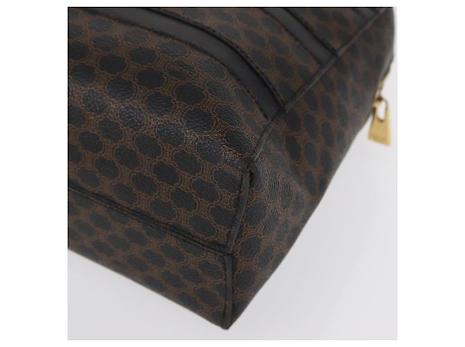 Céline Borsa a mano in tela Macadam CELINE in pelle PVC nera e oro Auth 164398 Nero D'oro - vista 11